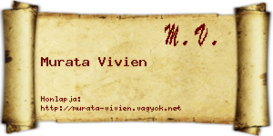 Murata Vivien névjegykártya